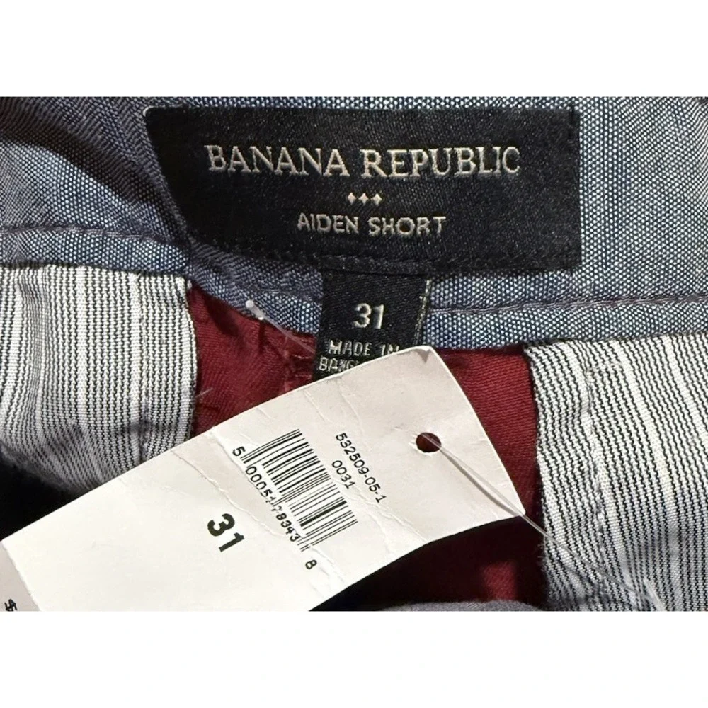 Banana Republic Stretch Aiden Shorts Slim Through‎ Thigh Men's 31 Inseam 10